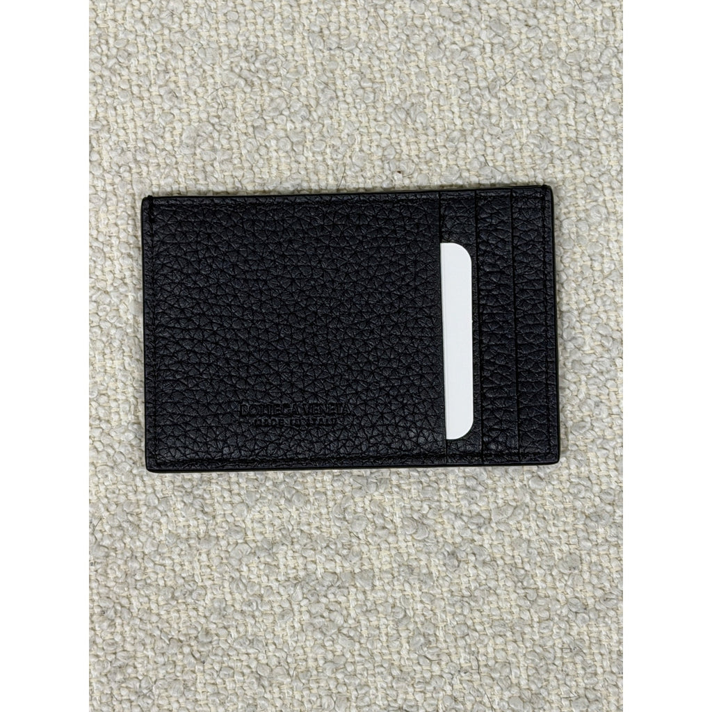 Bottega Veneta
Men's Intrecciato Leather Card Case - Nocturnal Silver NWT