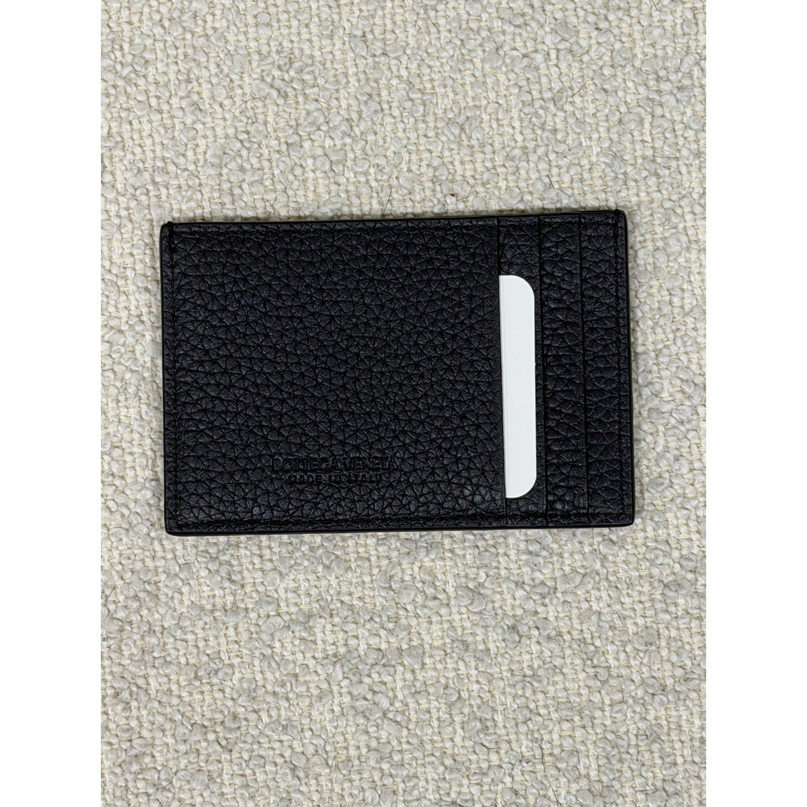 Bottega Veneta
Men's Intrecciato Leather Card Case - Nocturnal Silver NWT