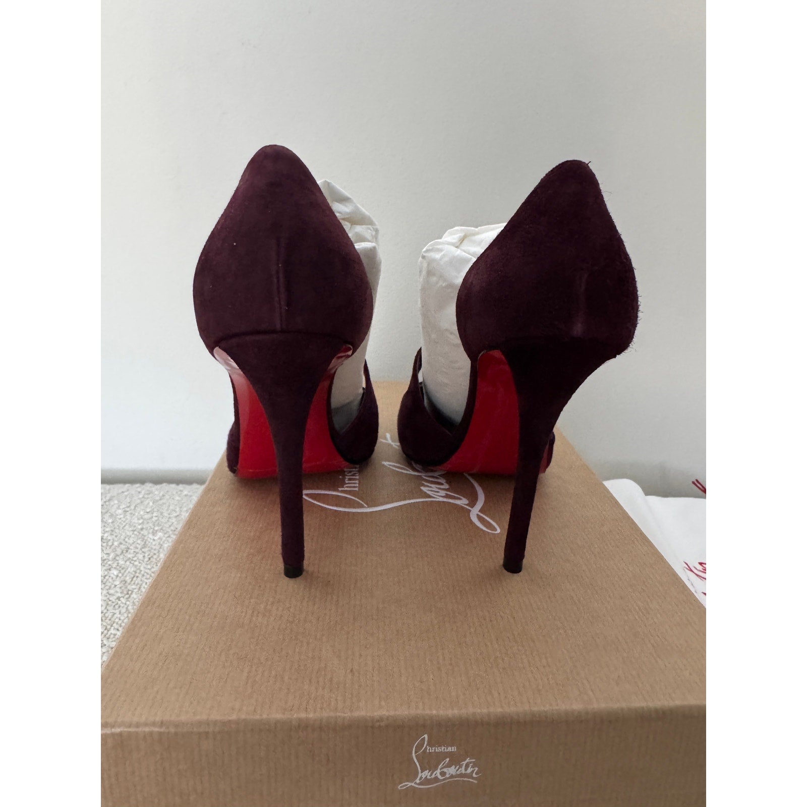 CHRISTIAN LOUBOUTINMiss Ziggyta 100 suede pumps BNIB 36.5