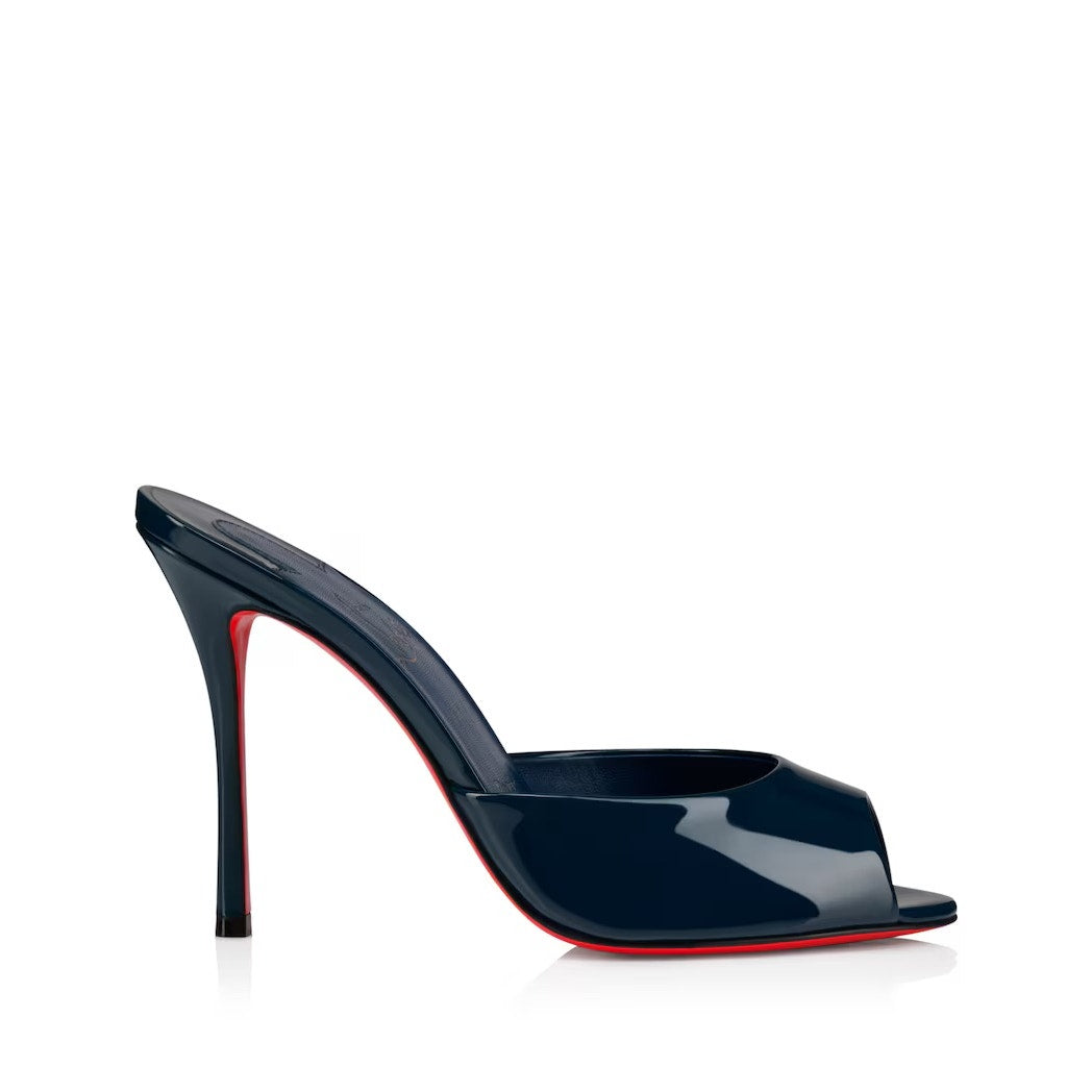CHRISTIAN LOUBOUTIN Me Dolly Patent Leather Mules 100 size 37.5