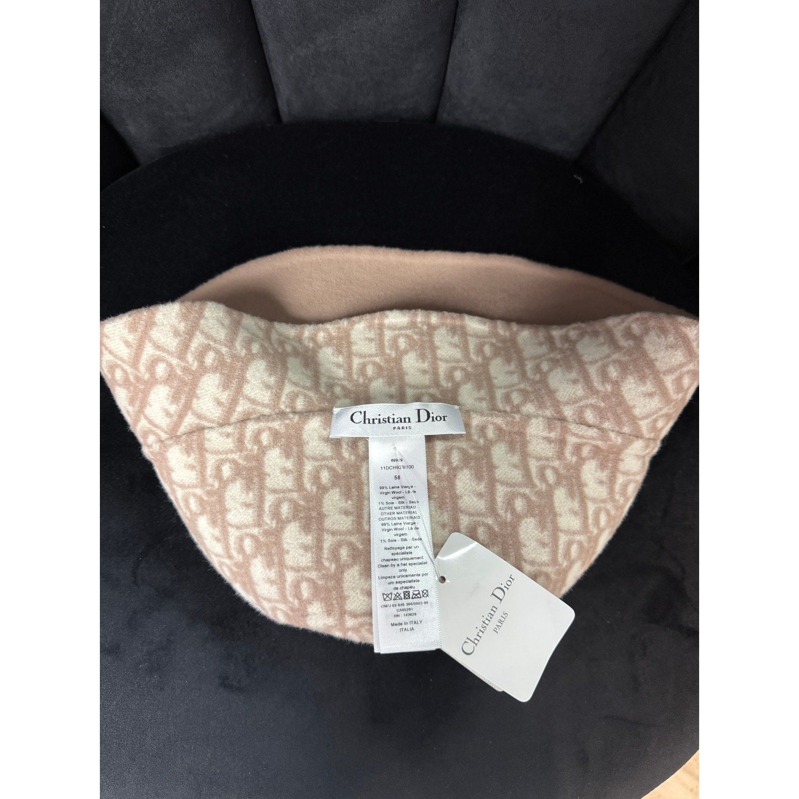 CHRISTIAN DIOR Pink Trotter Monogram Bucket Hat