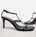 Khaite
Cage studded leather sandals 38