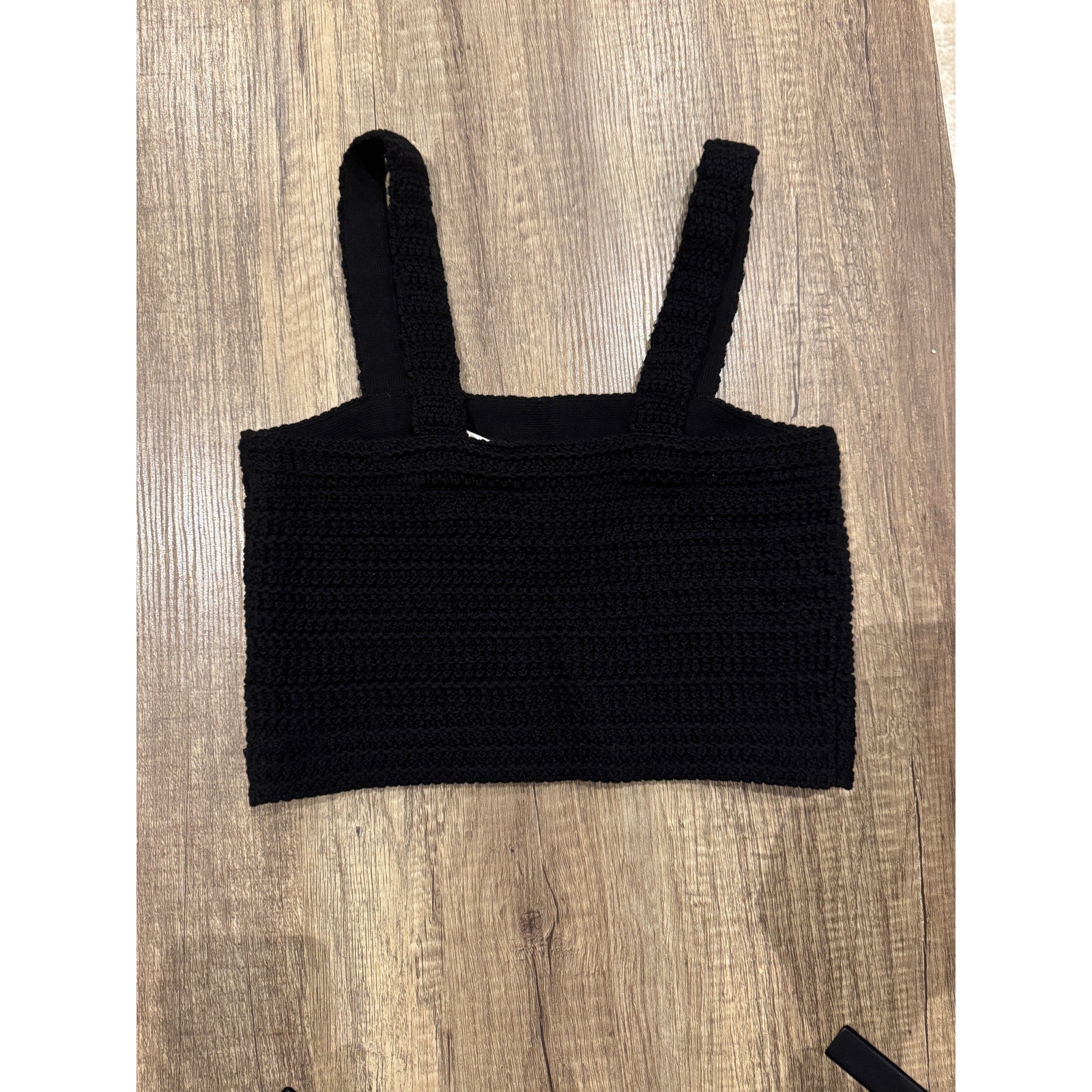 GUCCI Black Crochet Cotton Top Ready-To-Wear Size Small NWT