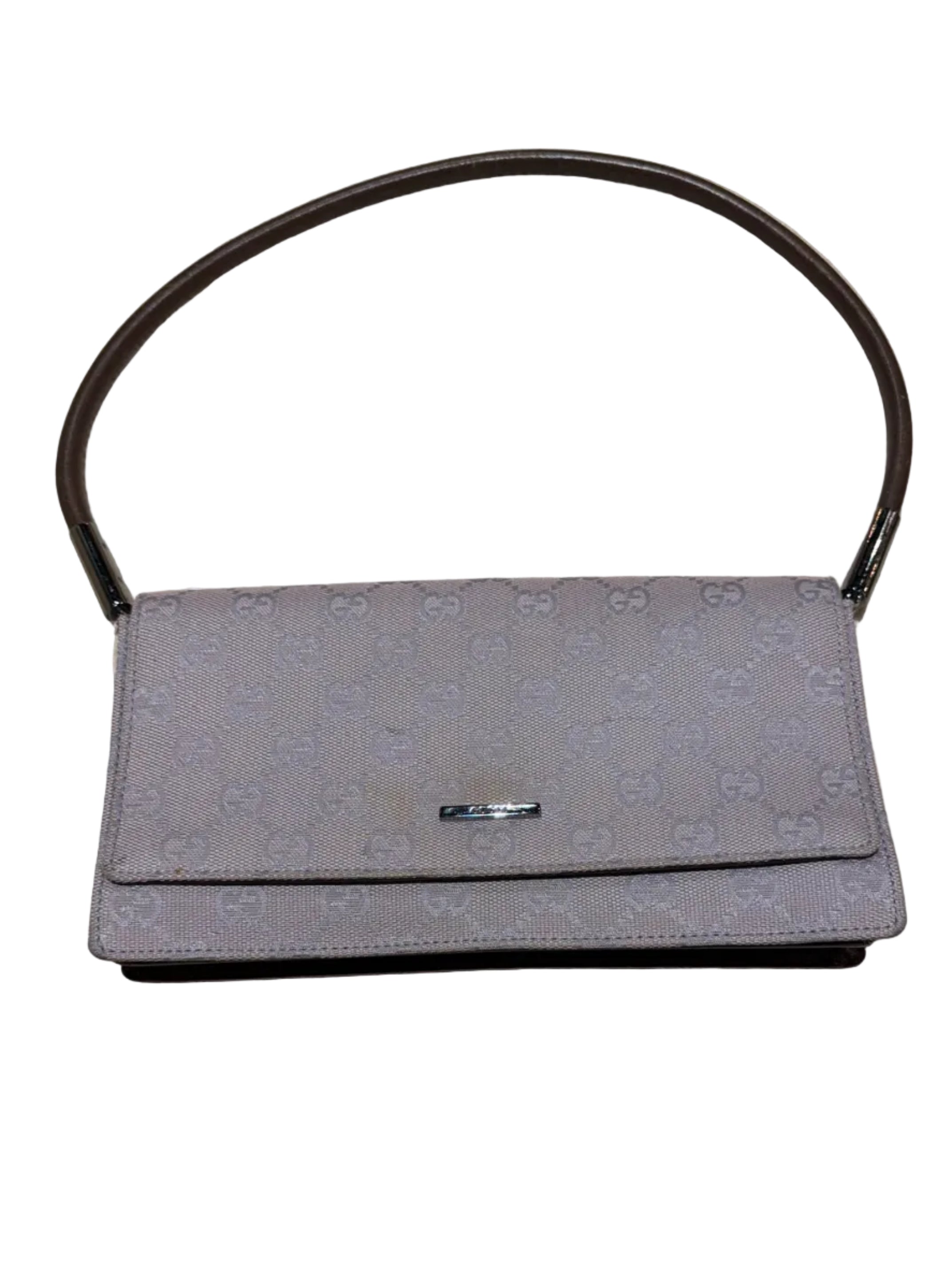 Gucci GG Canvas Shoulder Bag Purple