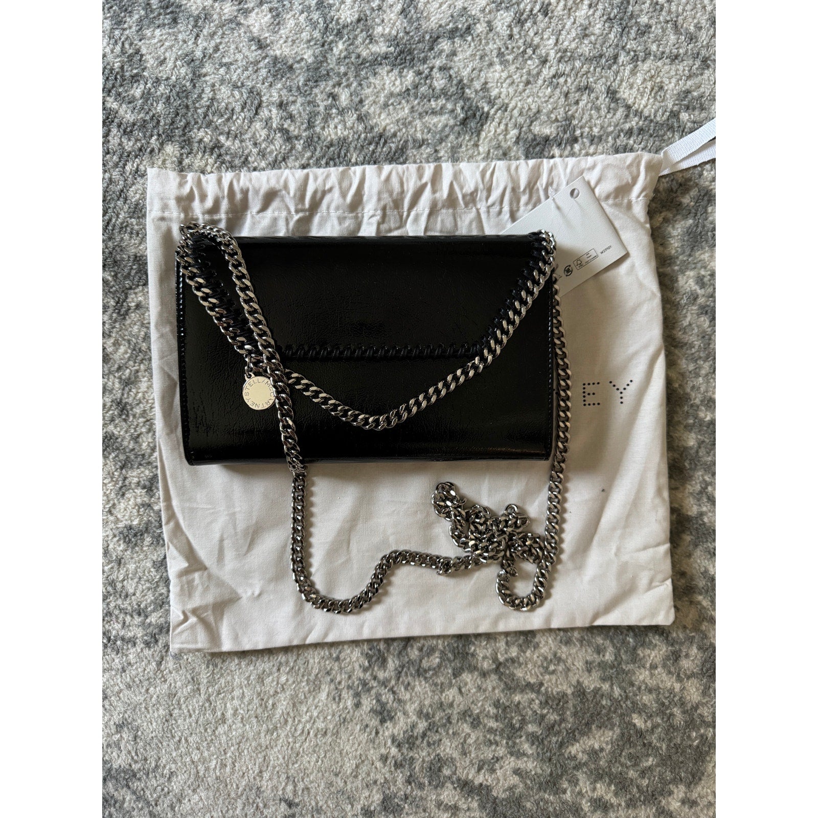 Stella McCartney Fabella Crinkle Faux Leather Crossbody Bag – NWT