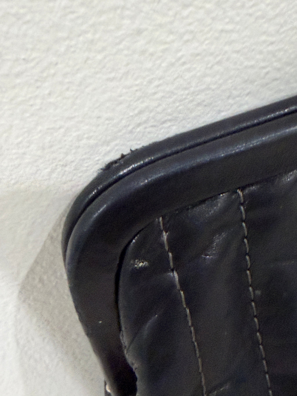 Chanel Black Vertical Quilted Mademoiselle Clutch 2005-2006