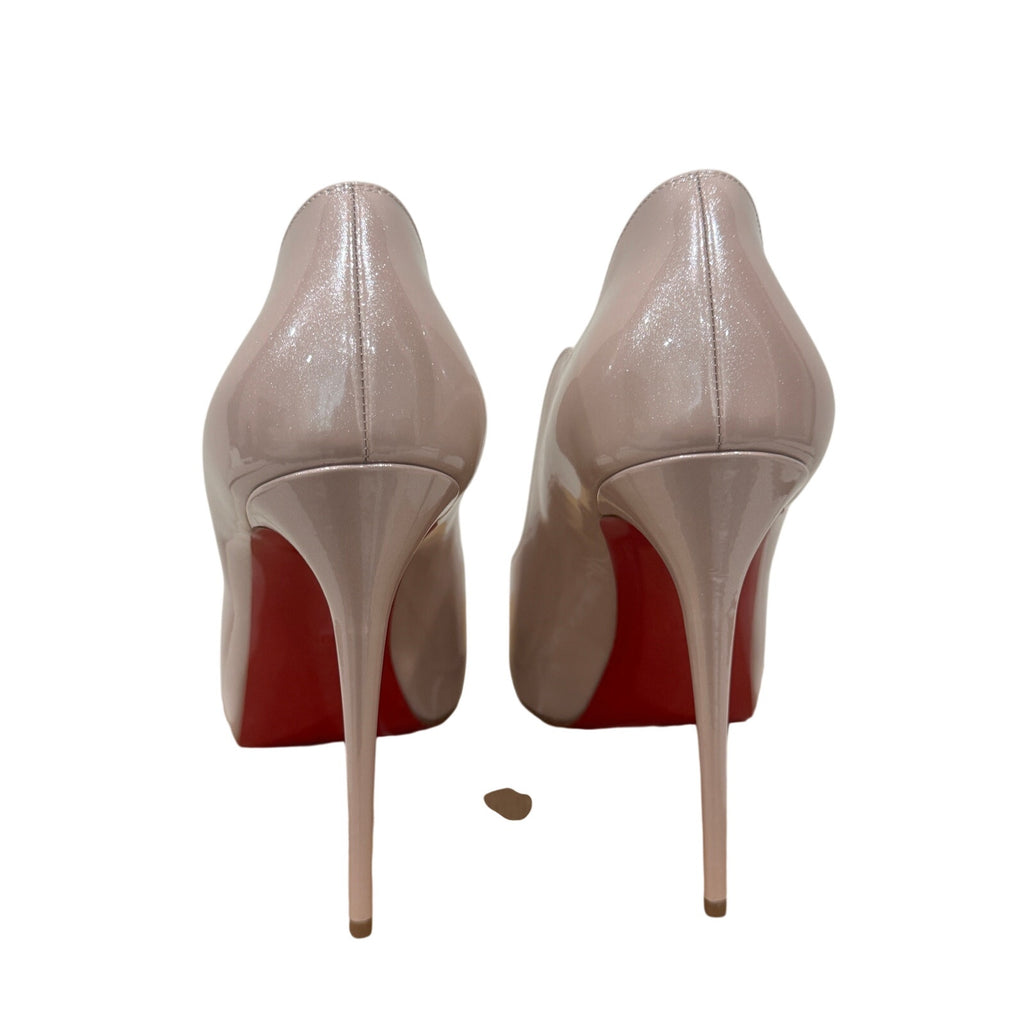 CHRISTIAN LOUBOUTIN HOT CHICK ALTA 120 PATENT VINTAGE ROSE BNIB 39.5