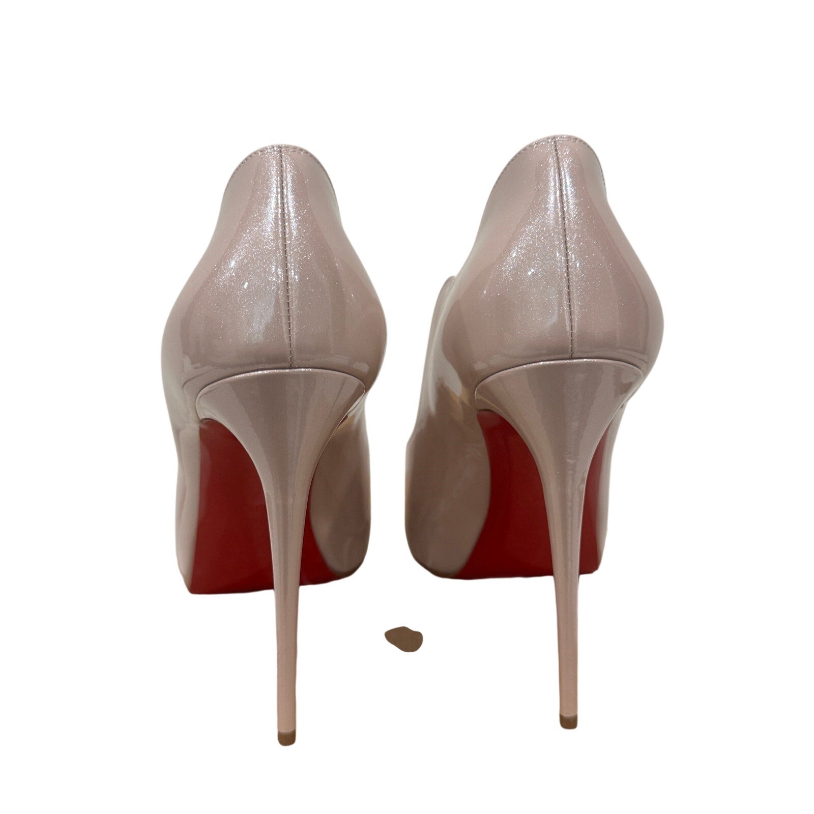 CHRISTIAN LOUBOUTIN HOT CHICK ALTA 120 PATENT VINTAGE ROSE BNIB 39.5