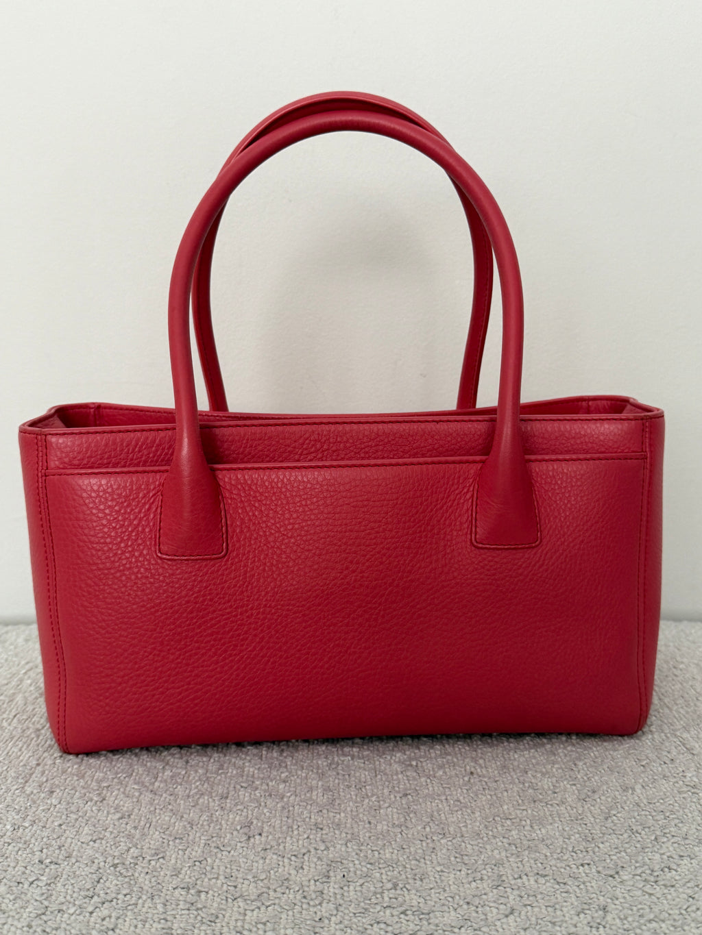 Chanel Small Executive Cerf Tote Bag Pink Leather Silver Hardware