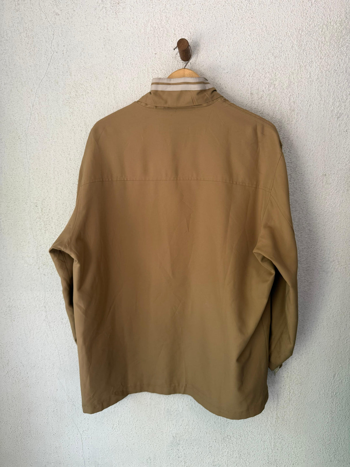 Yves Saint Laurent Vintage YSL Reversible Khaki Beige Windbreaker Bomber Jacket Size 100