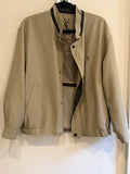 Yves Saint Laurent Vintage YSL Light Khaki Windbreaker Bomber Jacket Size 100 DAMAGED