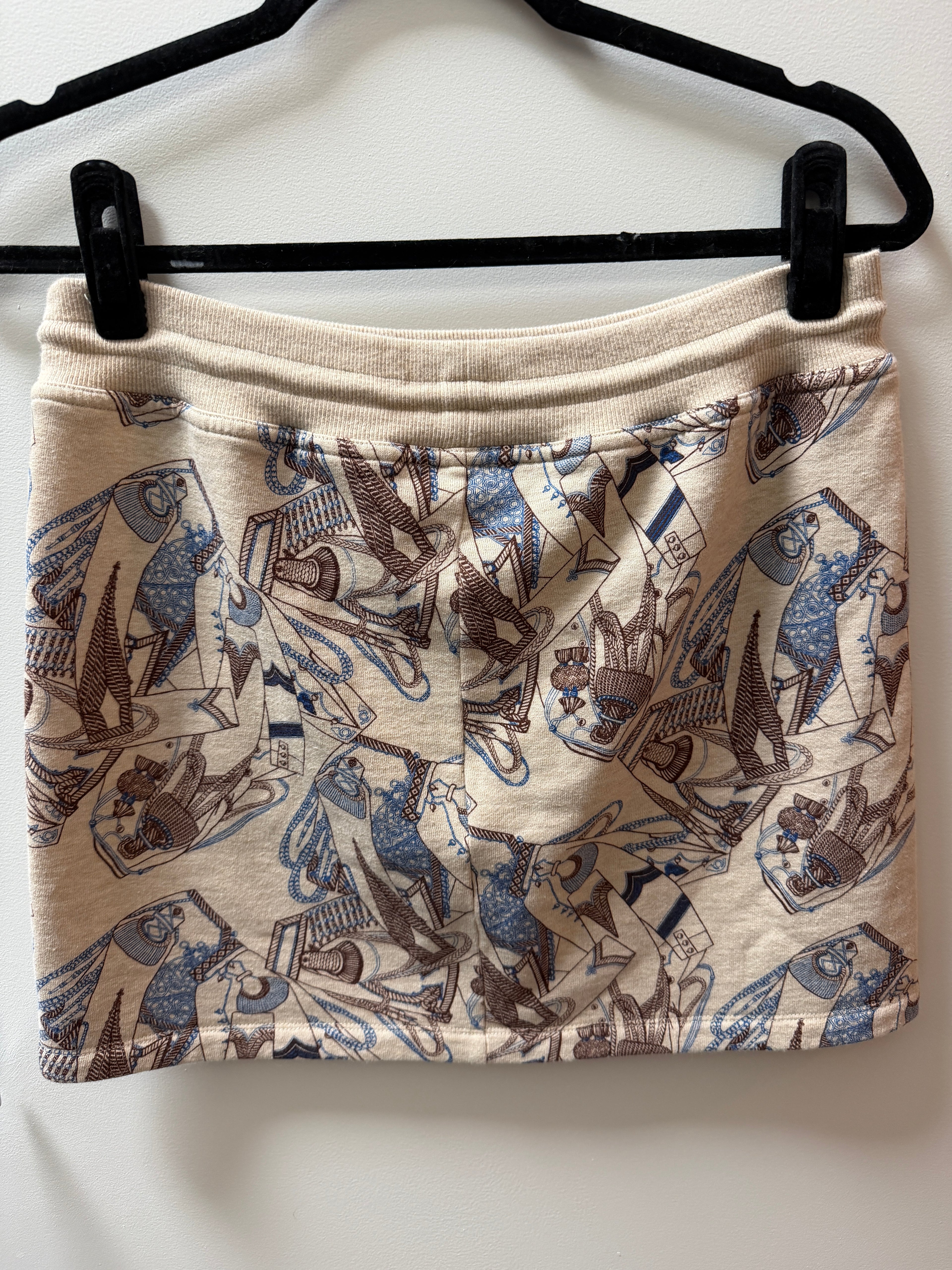 Hermes Printed Skirt