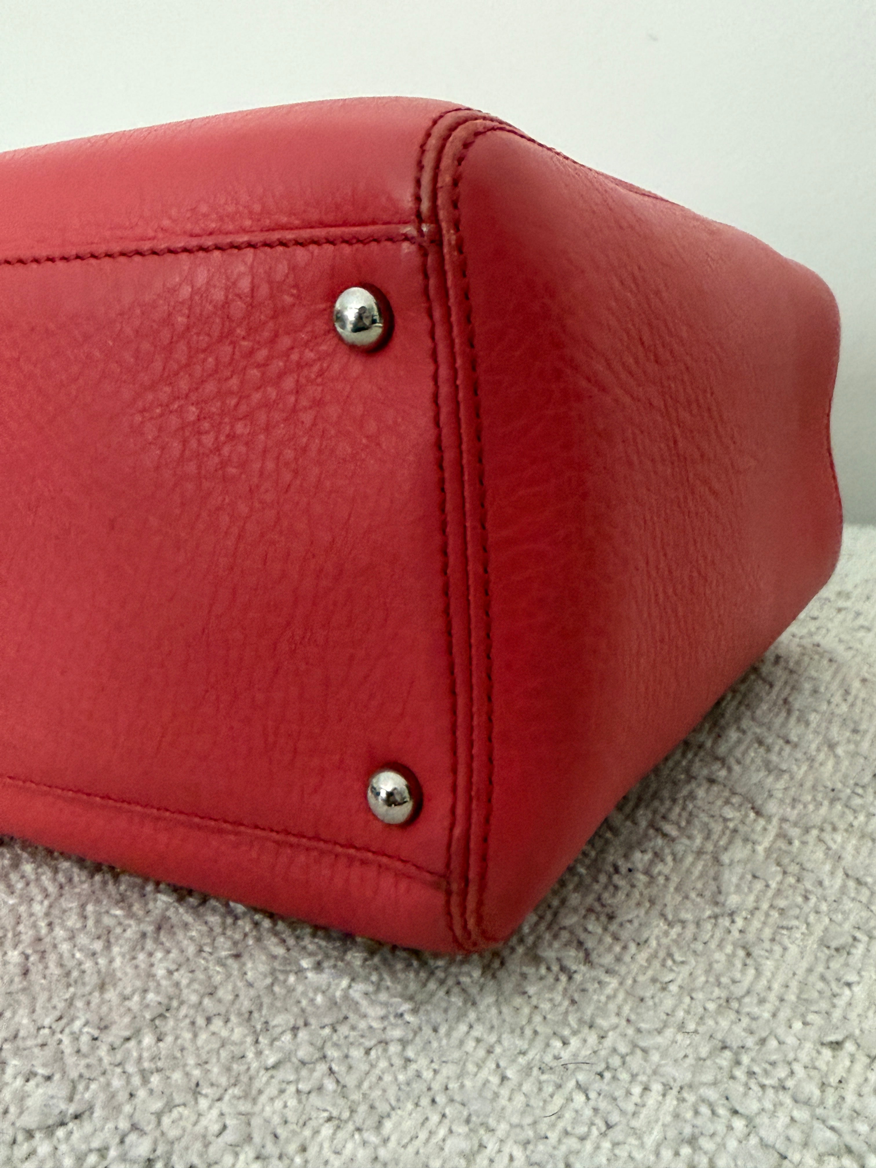 Chanel Small Executive Cerf Tote Bag Pink Leather Silver Hardware