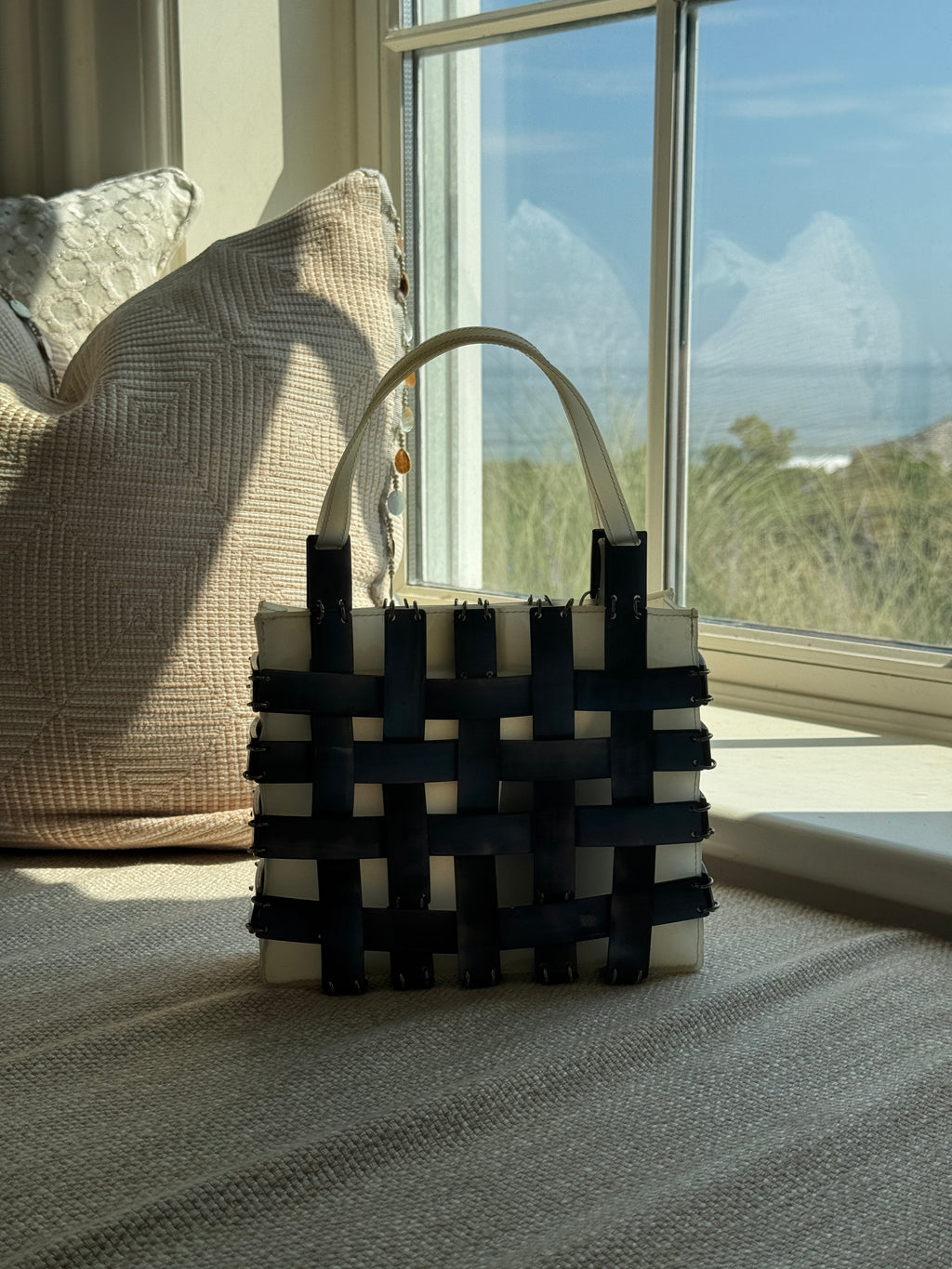 Bottega Veneta Mother of Pearl Top Handle Bag