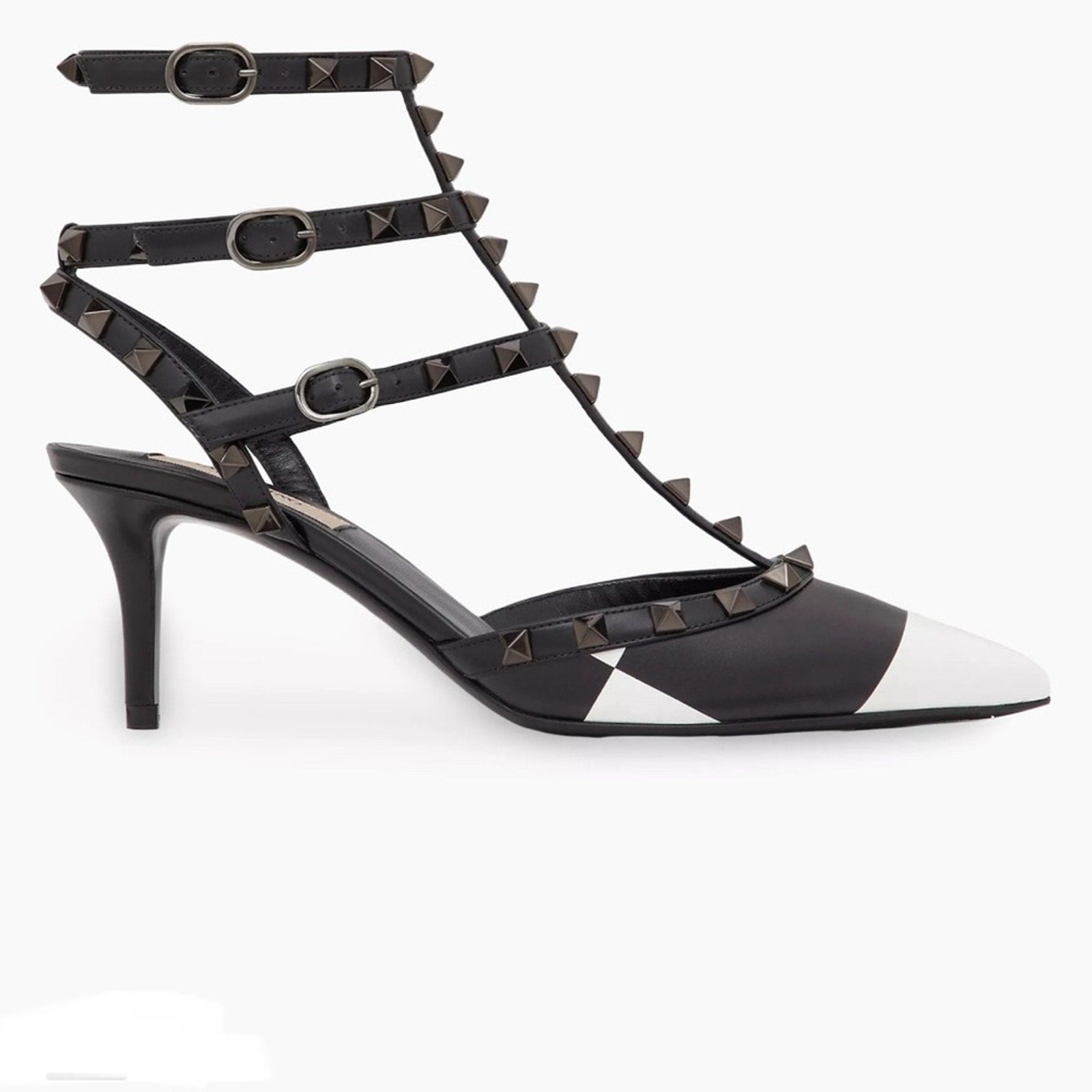 VALENTINO GARAVANI Rockstud 65 checked leather pumps BNIB 40