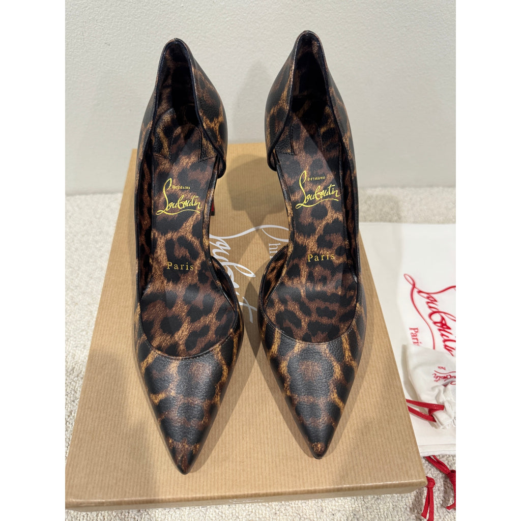 CHRISTIAN LOUBOUTIN Vibella Red-Sole Leopard-Print Leather Pumps 36 BNIB
