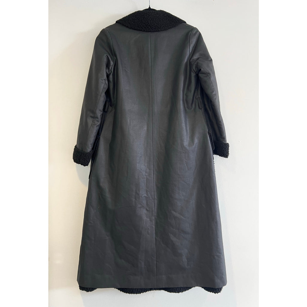 Vintage Givenchy 1980’s Shearling Black Coat