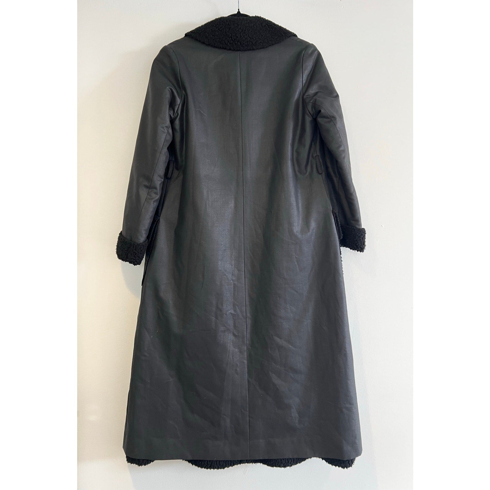 Vintage Givenchy 1980’s Shearling Black Coat