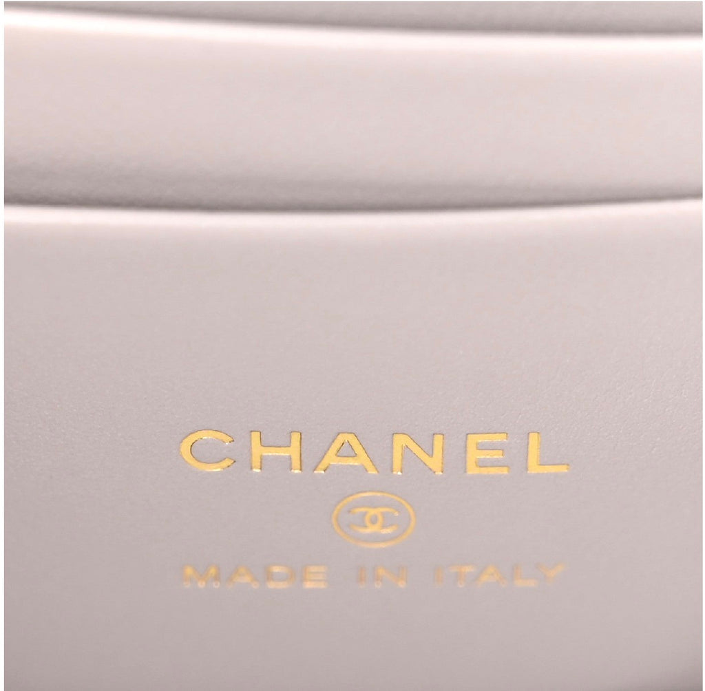 Chanel Lambskin Resin Chain Grey Vanity