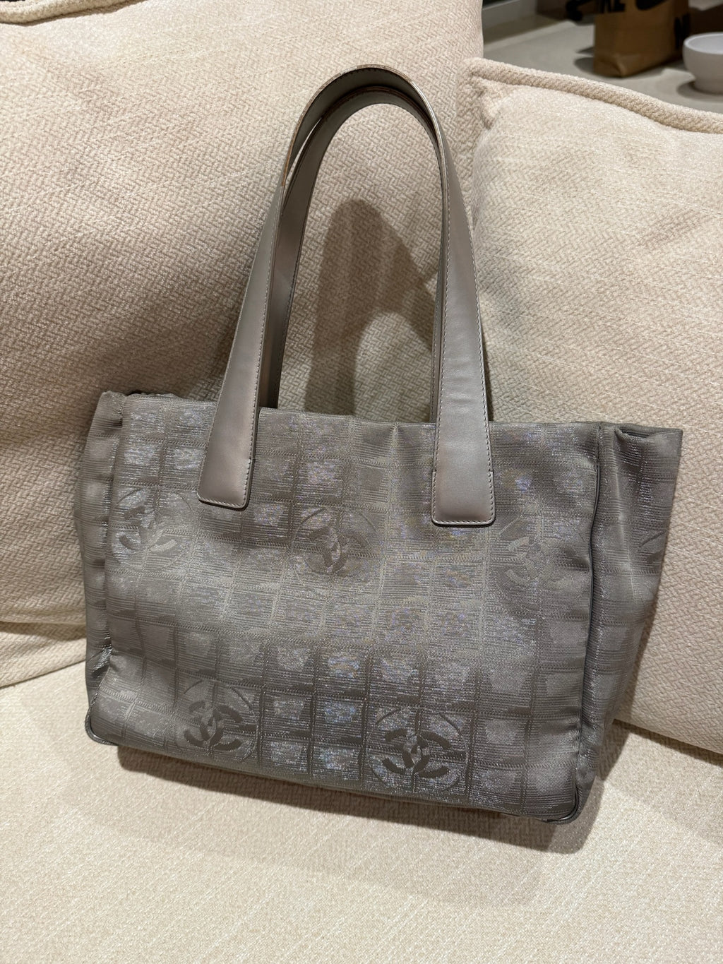 Chanel Silver Ligne Tote