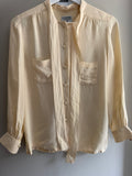 Chanel CC Pocket Ivory Logo Blouse