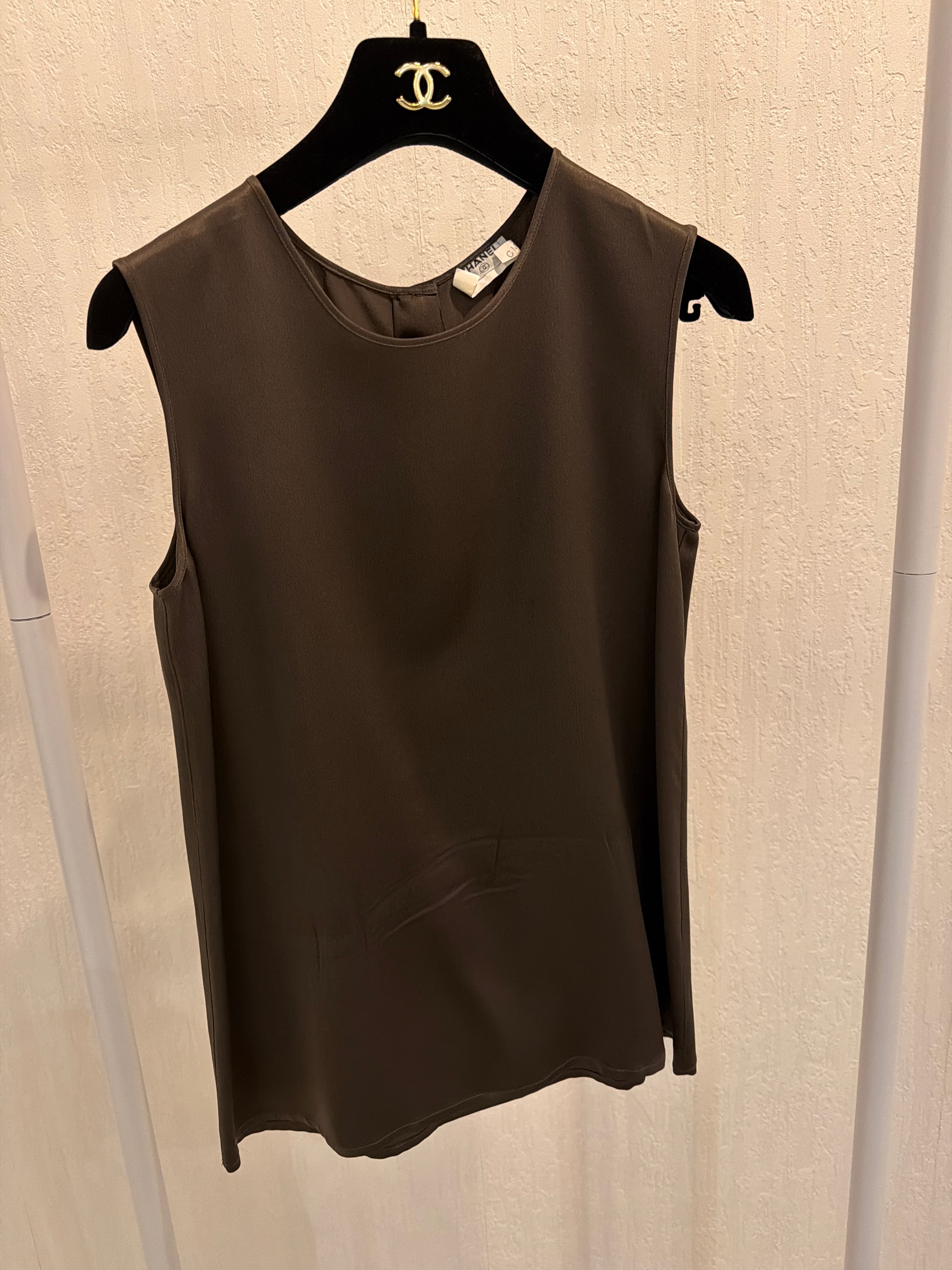 Chanel Silk Brown Top