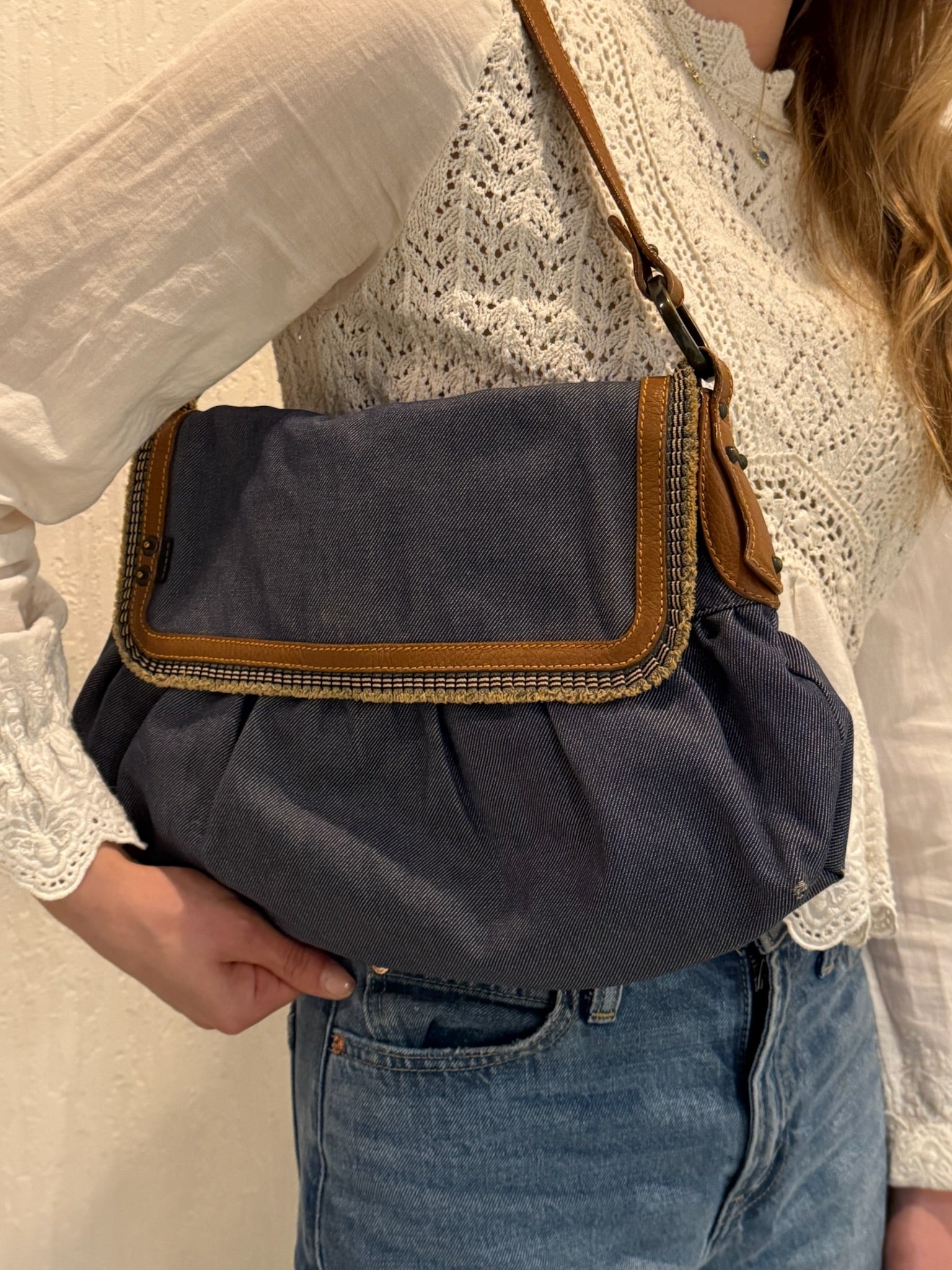 Fendi Denim Chef Bag