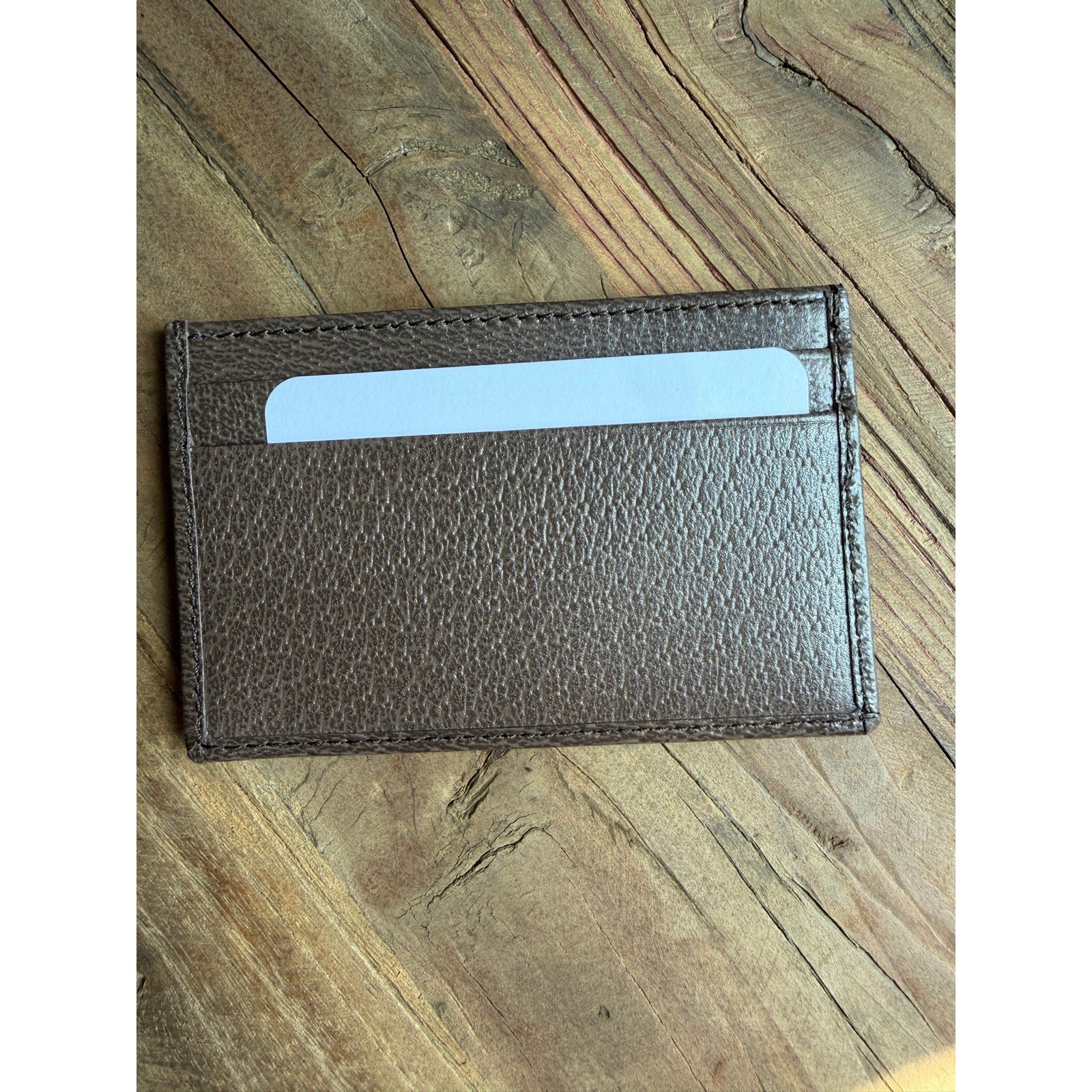 Gucci GG Icon Camouflage Cardholder Brown Red Pink New Card Case Wallet