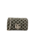 Gucci GG Marmont Bouclé Tweed Mini Flap Shoulder Bag Green Brand New in box