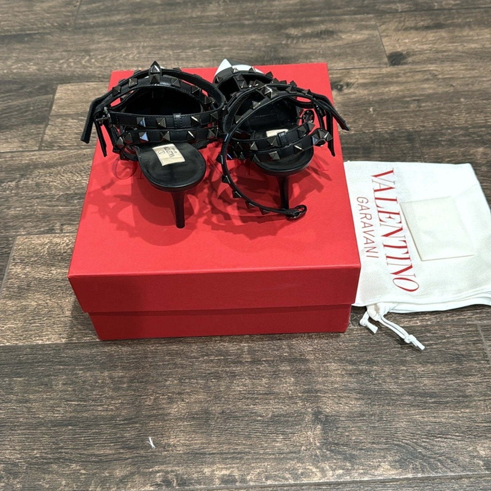 VALENTINO GARAVANI Rockstud 65 checked leather pumps BNIB 40