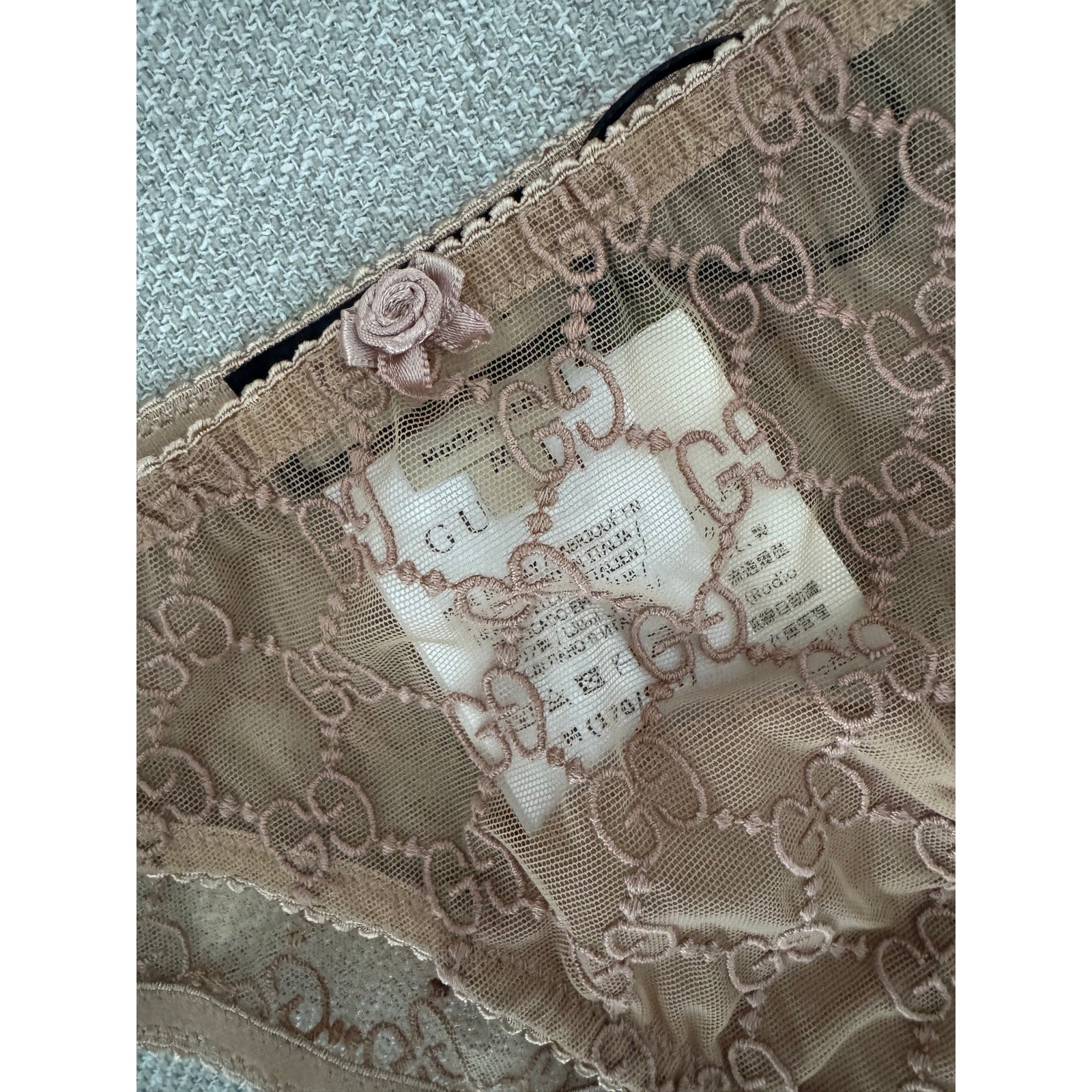 Gucci GG-jacquard bow-detail briefs Size Medium