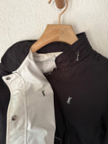 Yves Saint Laurent YSL Reversible Black & White Bomber Windbreaker Jacket