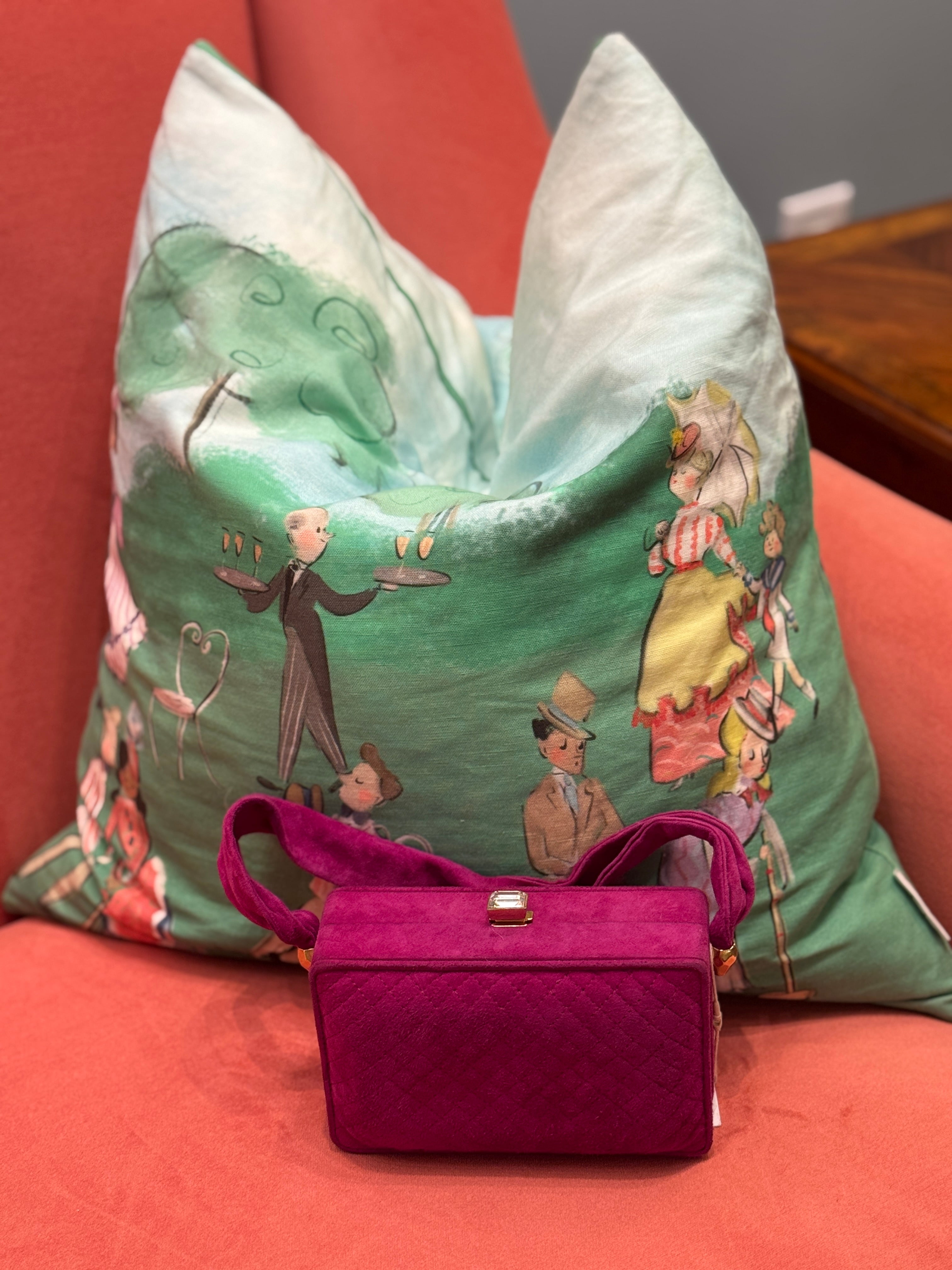 Bottega Veneta Pink Suede Box Bag