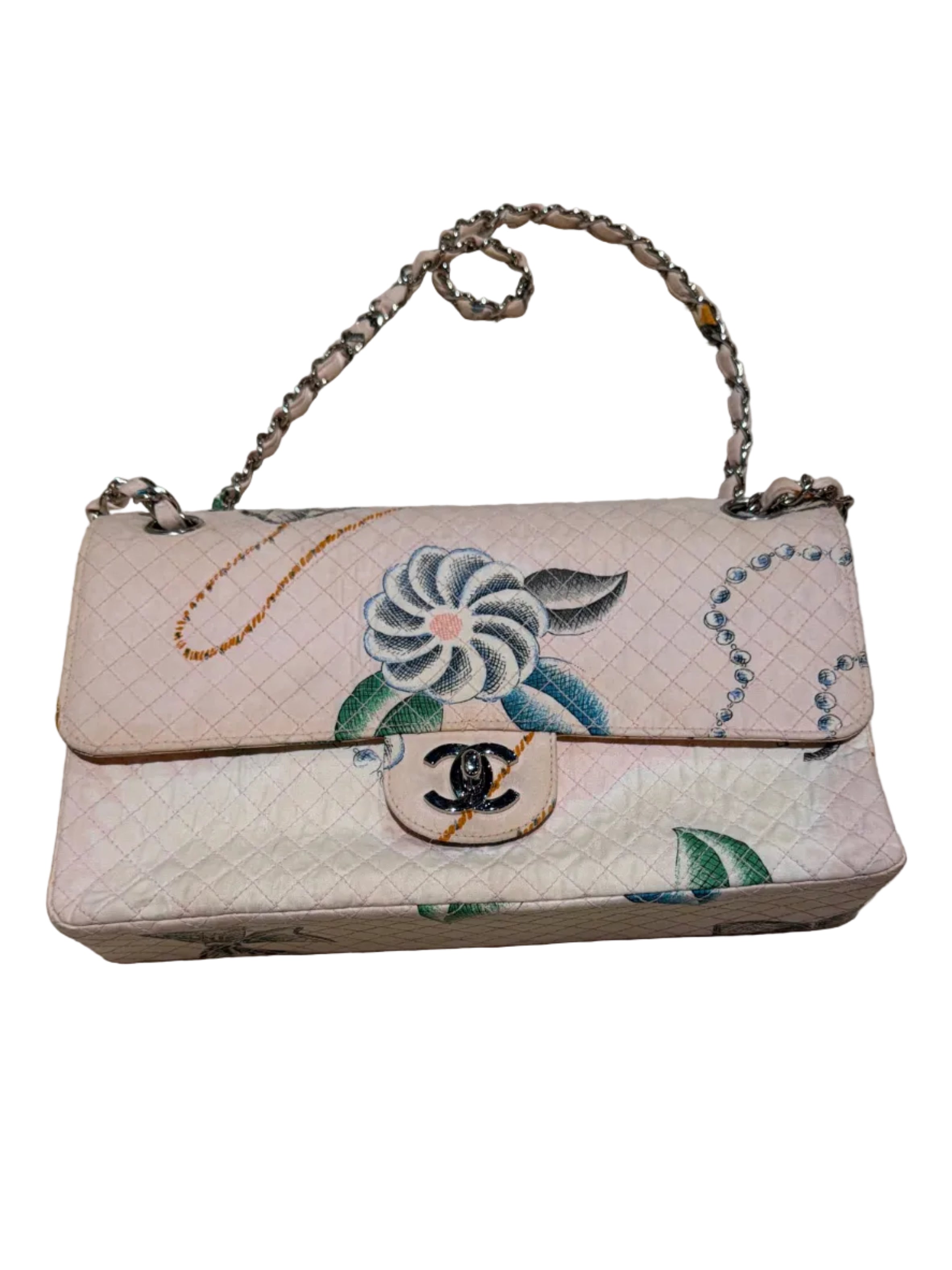 Chanel Med Double Flap Flower