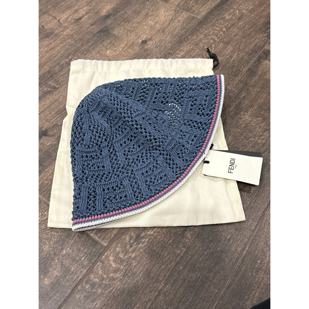 FENDI 
Ff Crochet-Knit Bucket Hat NWT 
Retail: $650