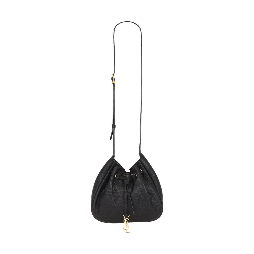 Saint Laurent Mini Paris Vii Black Leather Bag Gold Hardware NWT