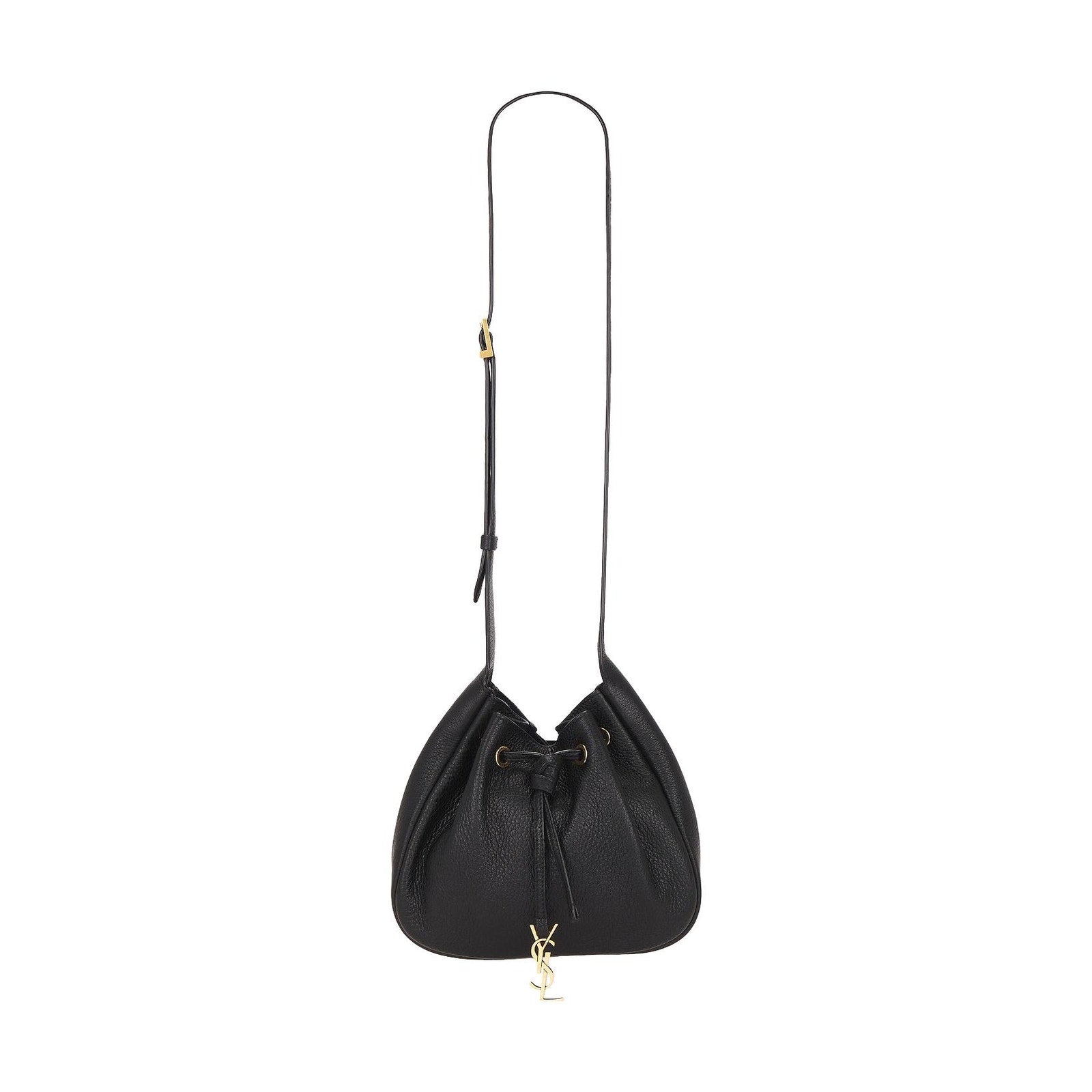 Saint Laurent Mini Paris Vii Black Leather Bag Gold Hardware NWT