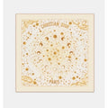 Christian Dior Astral 70 White and Gold-Tone Silk Square Scarf Twill NWT