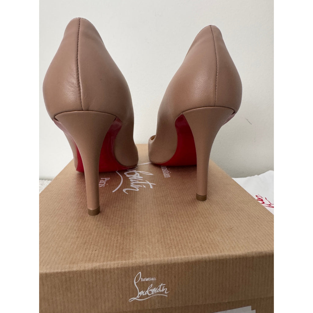 Christian Louboutin Apostrophy Nappa Leather 85mm Pumps Size 38.5 BNIB
