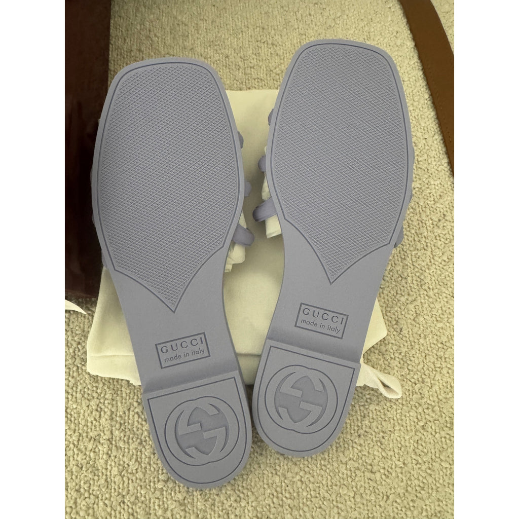 Gucci Women’s Palma Slide Sandals 37 BNIB in Lilac