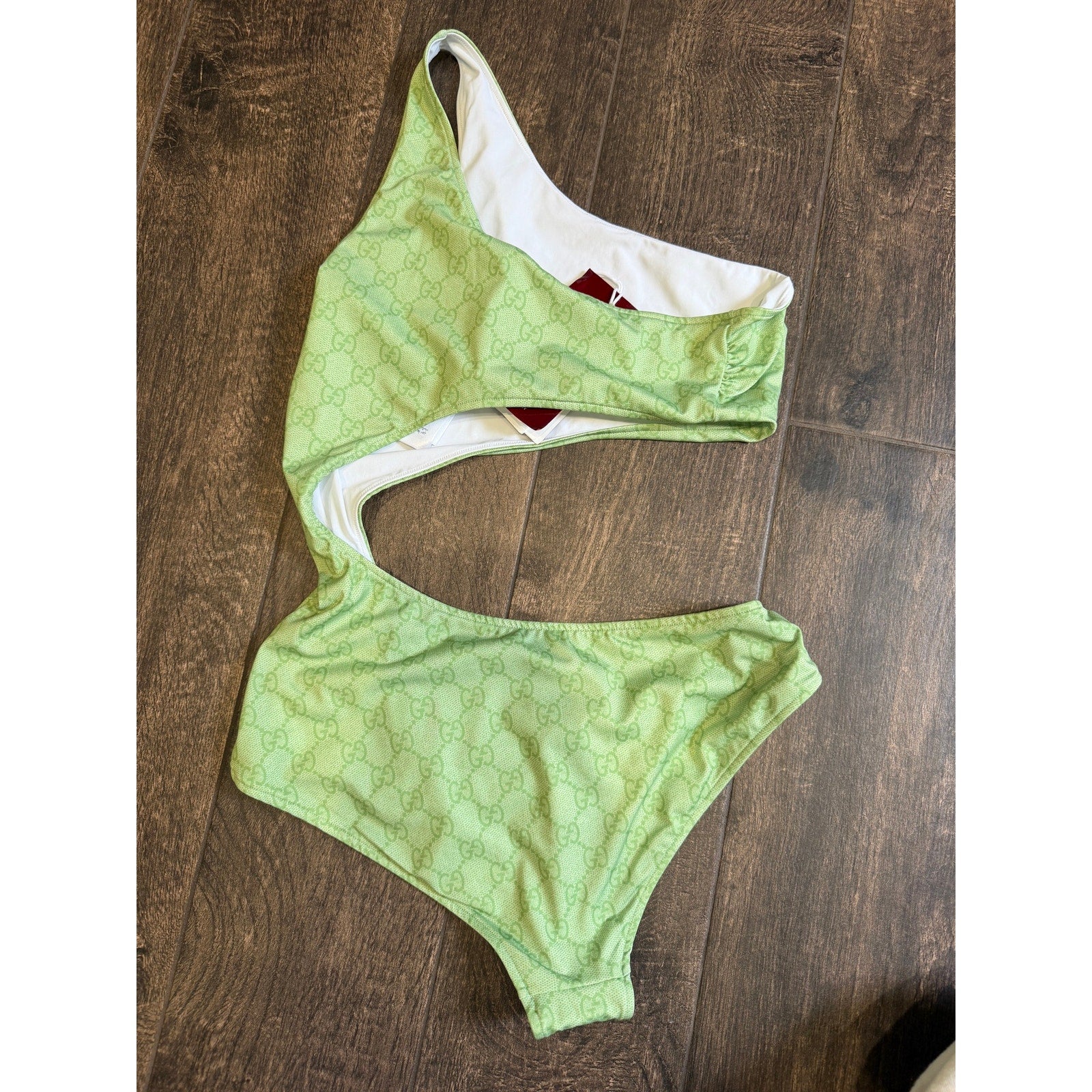 Gucci GG printed cutout swimsuit size small NWT