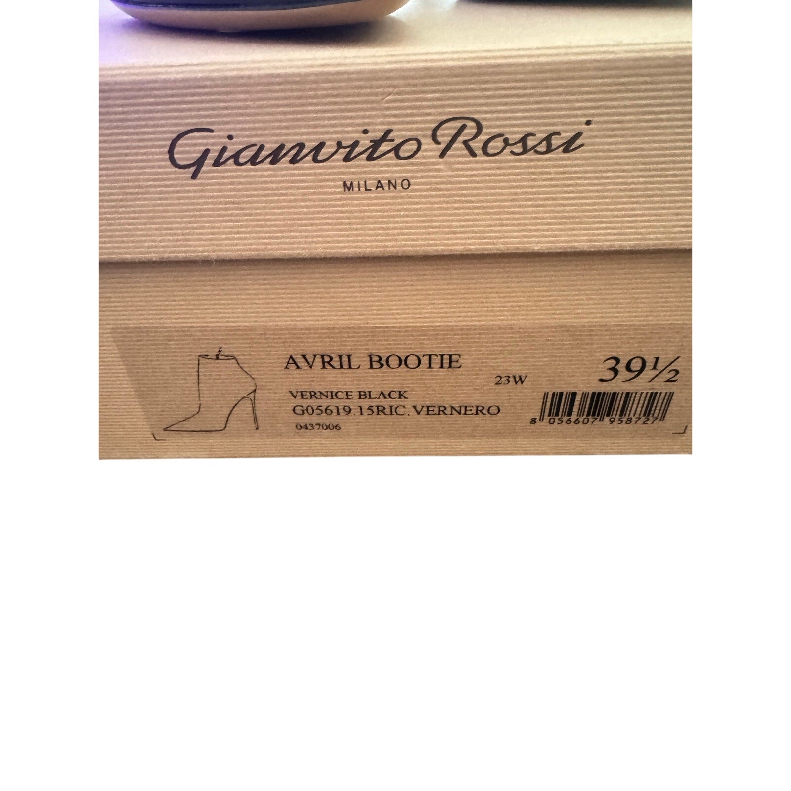 Gianvito Rossi Women's Avril Pointed Toe High Heel Booties BNIB 39.5