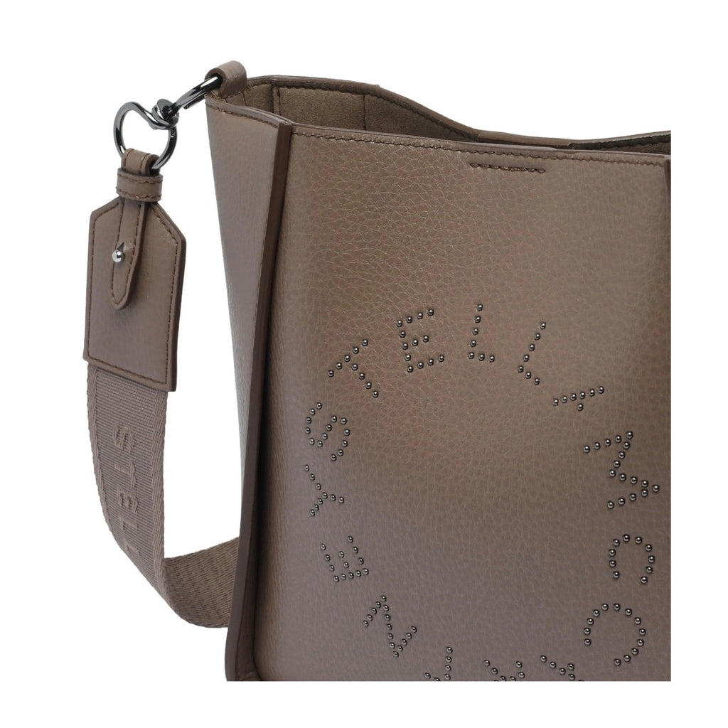 Stella McCartney Studded Logo Shoulder Bag Black NWT Made in Italy Retail $1,125