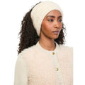 MONCLER Logo Natural Cable Knit Alpaca Headband Ear Warmer NWT