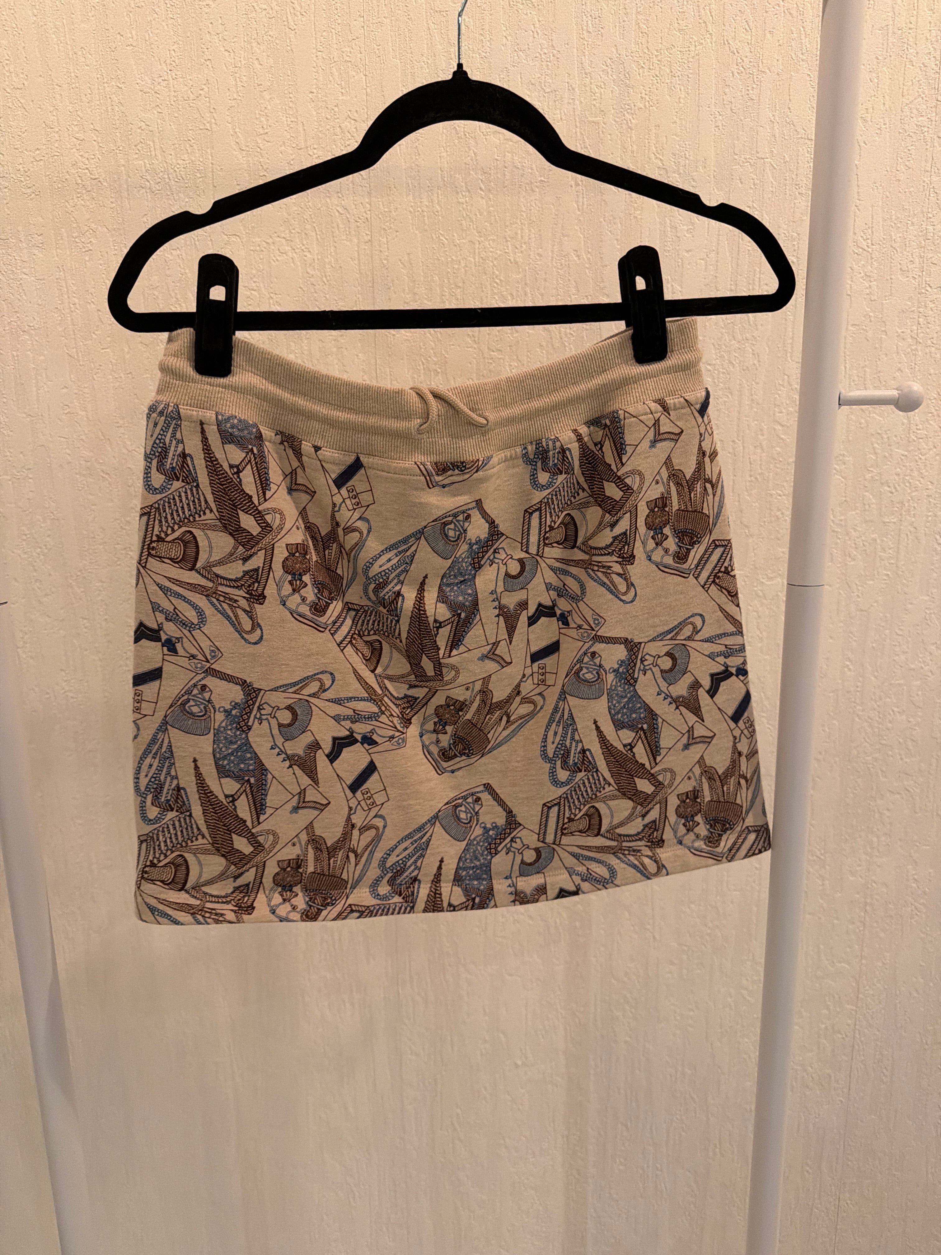 Hermes Printed Skirt