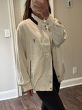 Saint Laurent Vintage Light Bomber Windbreaker White