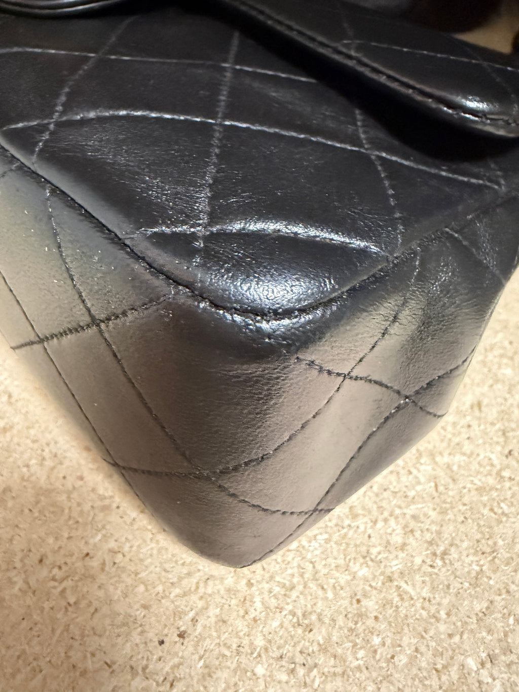 Chanel Classic Small Double Flap Bag Black Lambskin 24K Gold Hardware 1994–1996