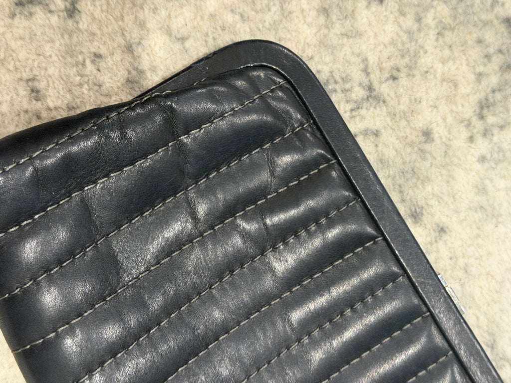 Chanel Black Vertical Quilted Mademoiselle Clutch 2005-2006