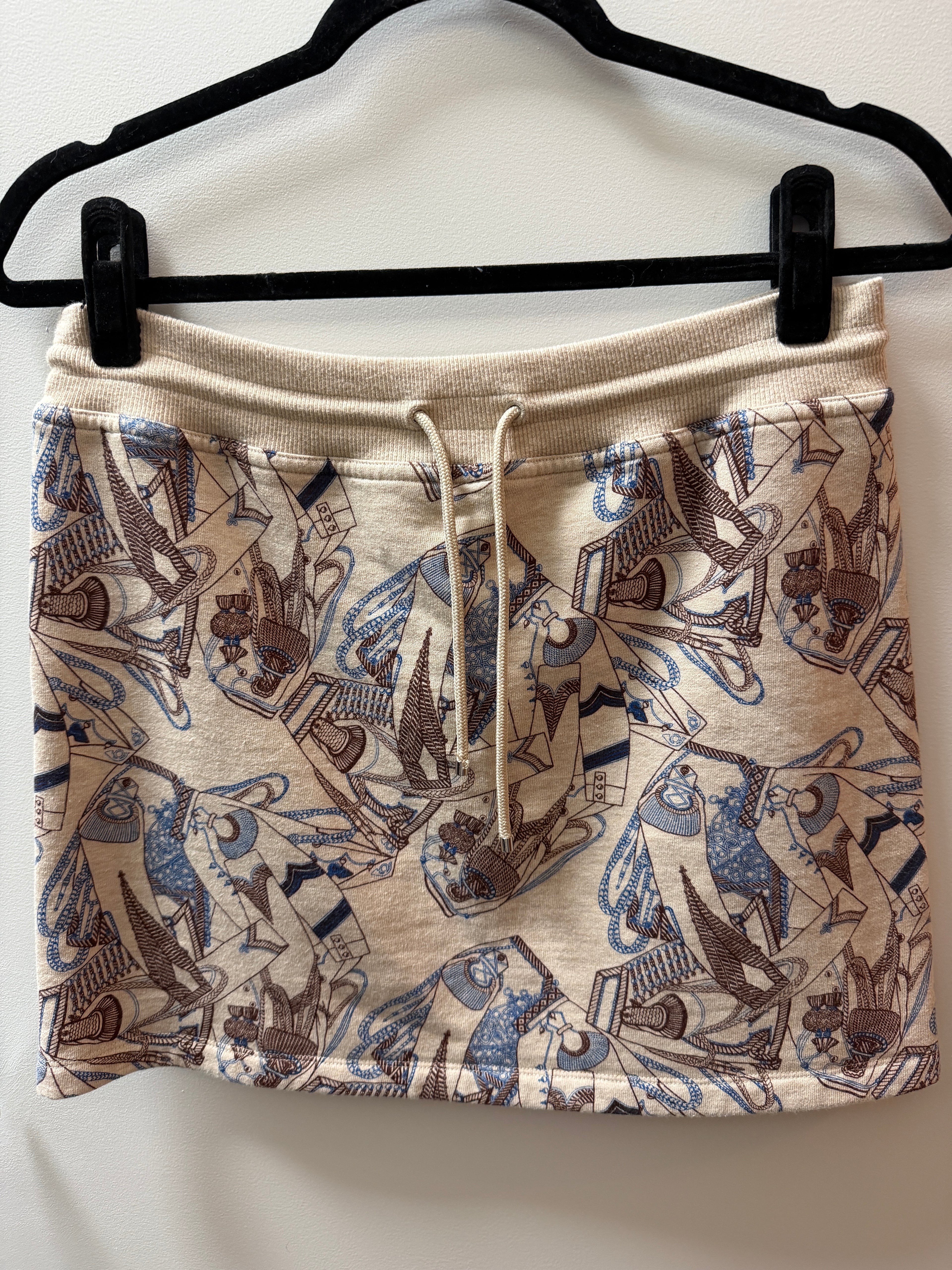 Hermes Printed Skirt