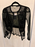Moschino Sheer Black Top